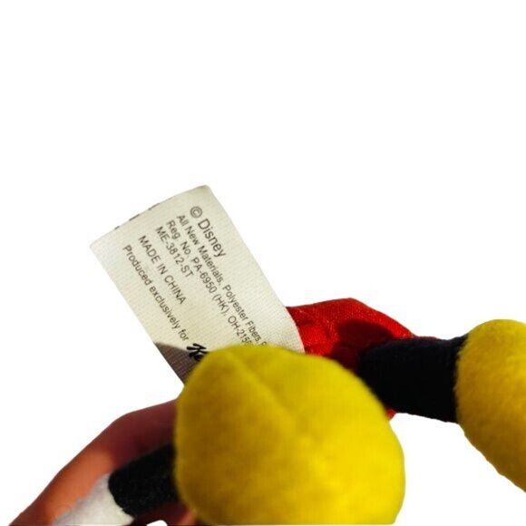 Vintage Disney Kellogg’s Mickey Walt Disney World Mickey Mouse Small Stuffed Ani - Picture 7 of 8